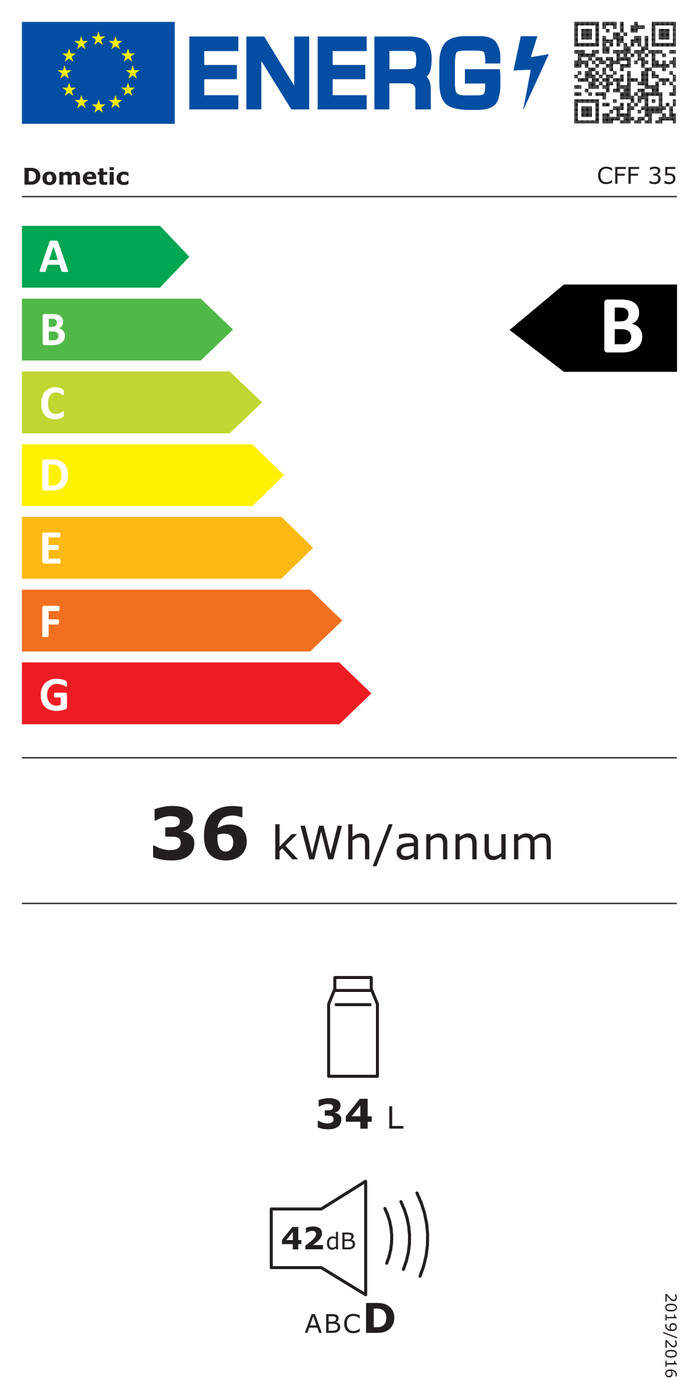 Dometic CFF-35 energielabel