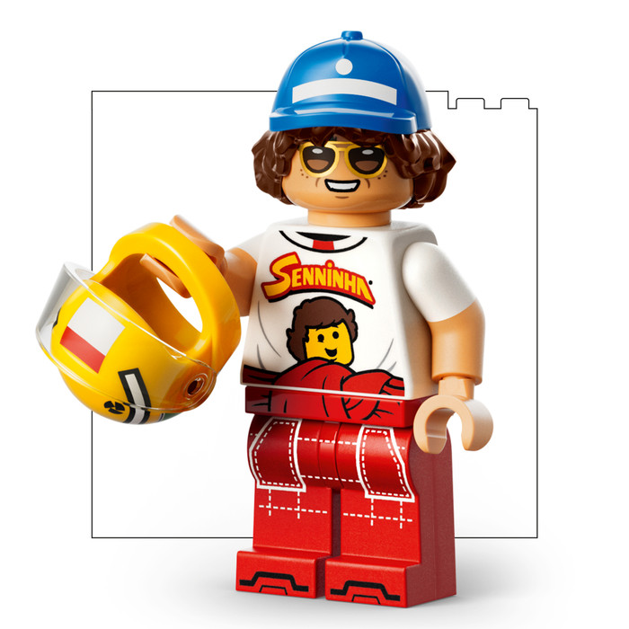 LEGO Editions F1 Ayrton Senna Helm 43024 detail