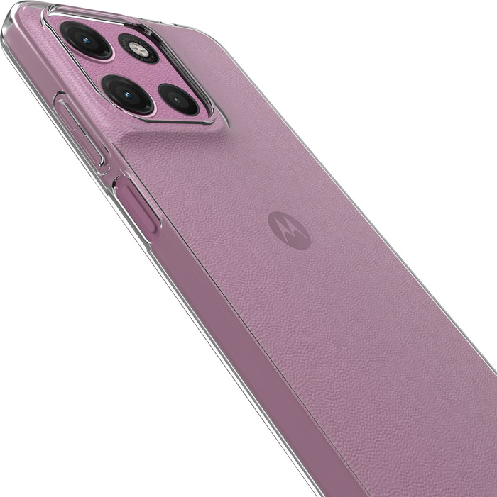 Just in Case Soft Design Motorola Moto G17 / G17 Power Backcover Transparent rechte seite