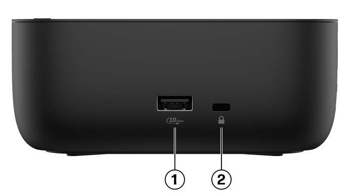 HP USB-C 100W G6 Dock for daily use right side