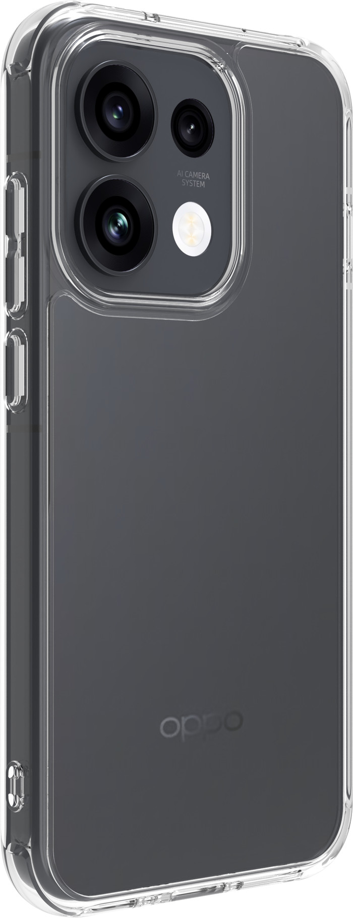 BlueBuilt Protective Backcover OPPO Reno16 Transparent linke seite