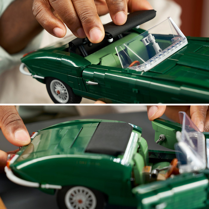 LEGO Icons Jaguar E-Type 11381 product in use
