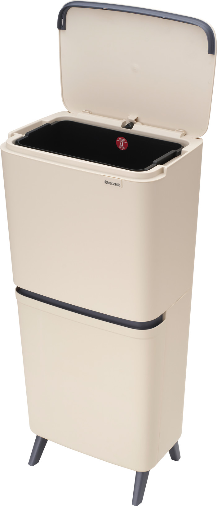 Brabantia SortUp Recycle Hi Mülleimer 20+25L Beige rechte seite