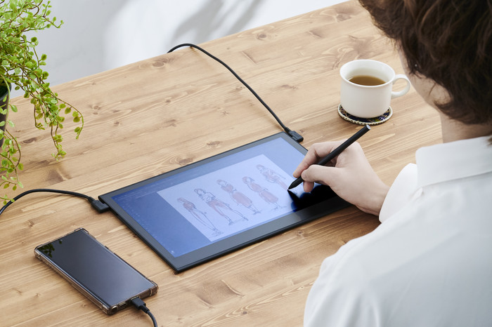 Wacom Movink 13 produkt in gebrauch