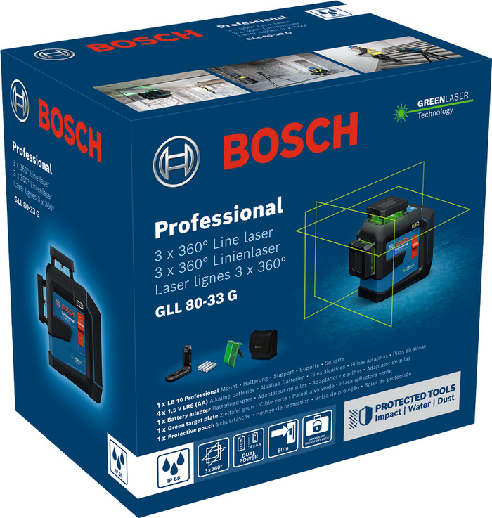 Bosch Professional GLL 80-33 G verpackung