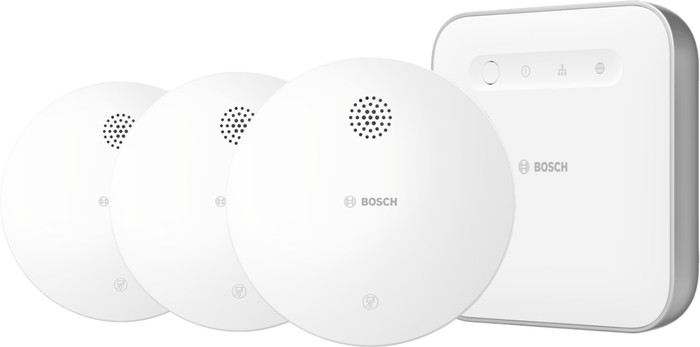 Bosch Kabelloser Rauchmelder 3er-Pack + Bosch Smart Home Controller Main Image