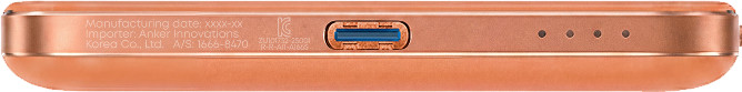 Anker Nano MagGo Wireless Powerbank mit MagSafe und Qi2 5.000 mAh Orange vorne