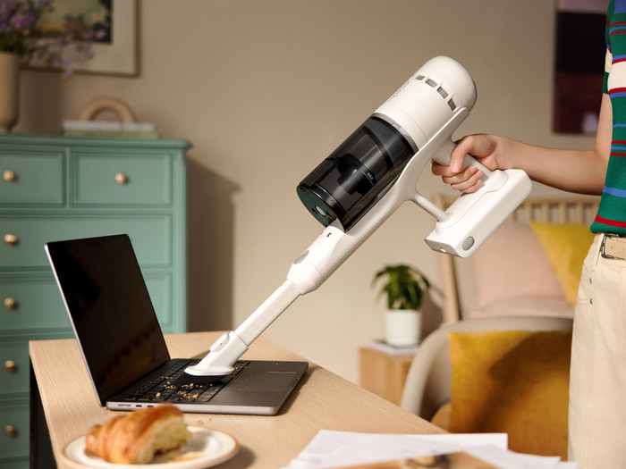 Roborock H60 Hub produkt in gebrauch