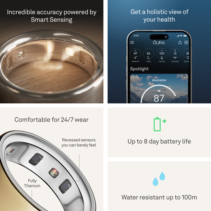 Oura Ring 4 Size 13 Gold visual supplier