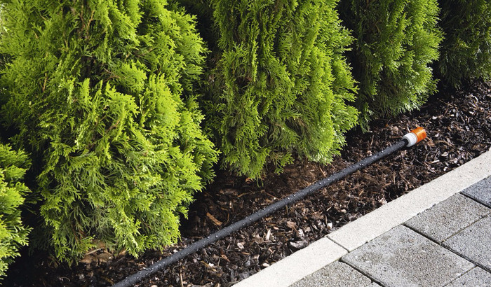 GARDENA Drip Hose 15m Duo Pack product in use