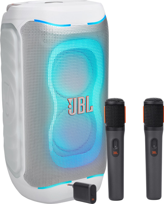 JBL PartyBox 130 Weiß + JBL Kabelloses Mikrofonset Main Image