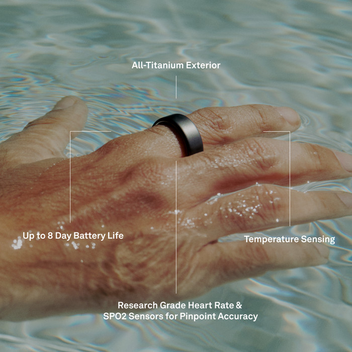 Oura Ring 4 Size 10 Gray visual supplier