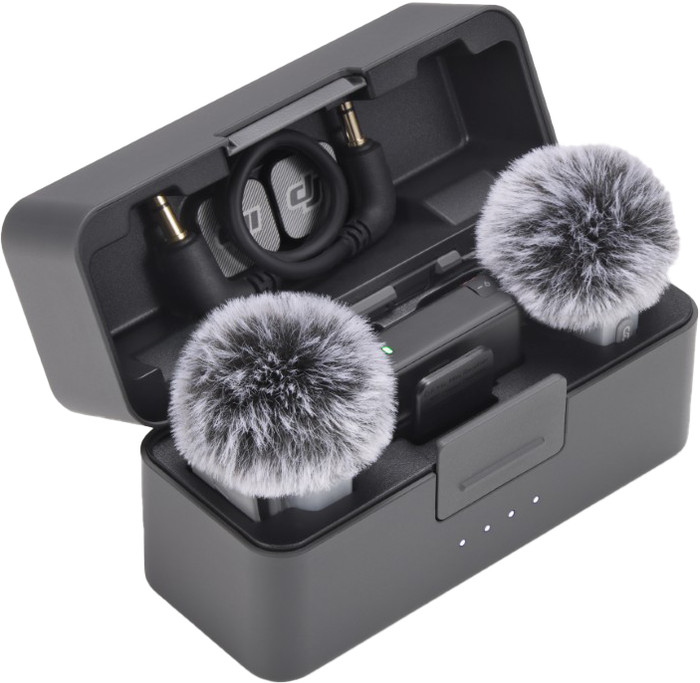DJI Mic Mini 2 + Ladecase oberseite