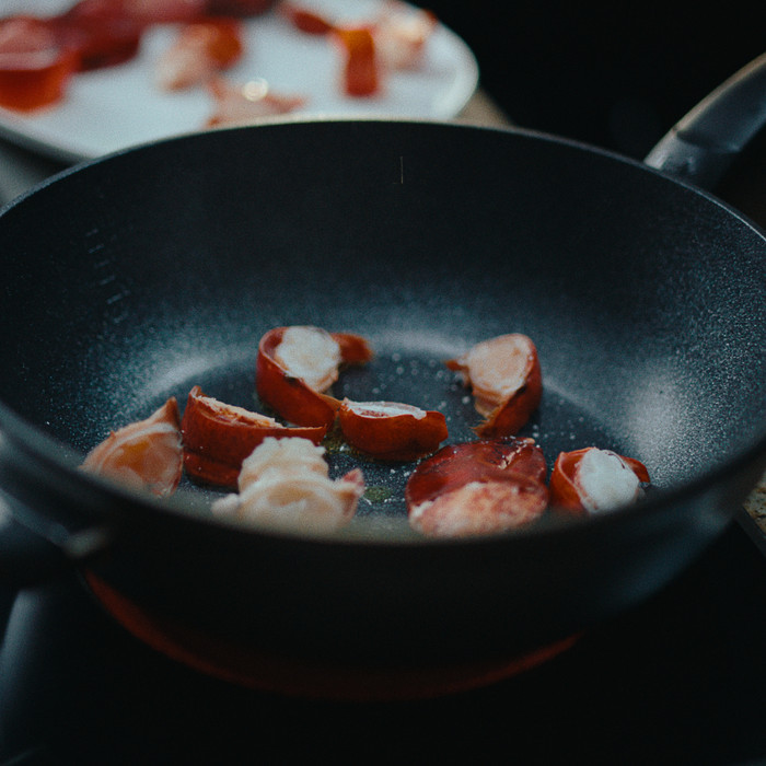 Fissler Adamant Wok 28 cm produkt in gebrauch