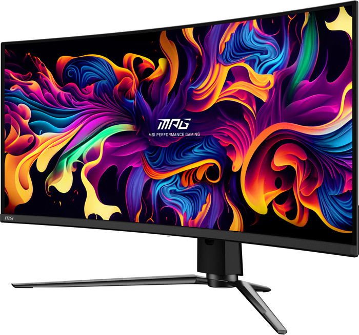 MSI MPG 341CQPX QD-OLED Curved front
