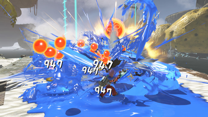 Splatoon Raiders Nintendo Switch 2 produkt in gebrauch