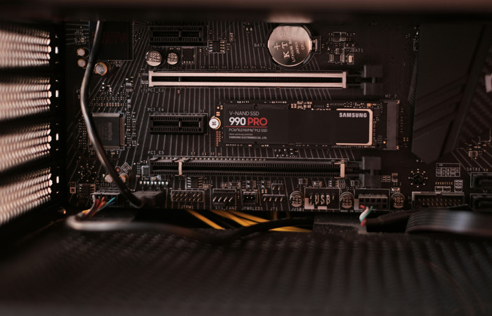 Samsung 990 Pro 1TB NVMe SSD produkt in gebrauch