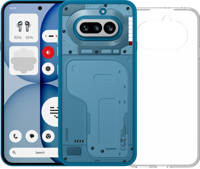 Nothing Phone (4a) 256GB Blue 5G + BlueBuilt Back Cover Transparent Main Image