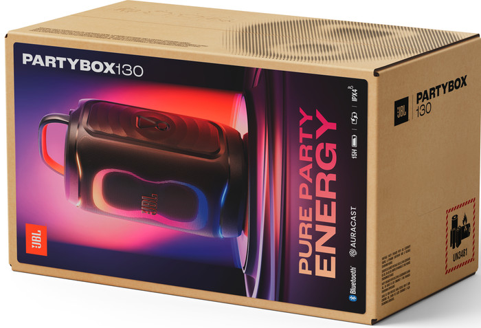 JBL Partybox 130 Schwarz verpackung
