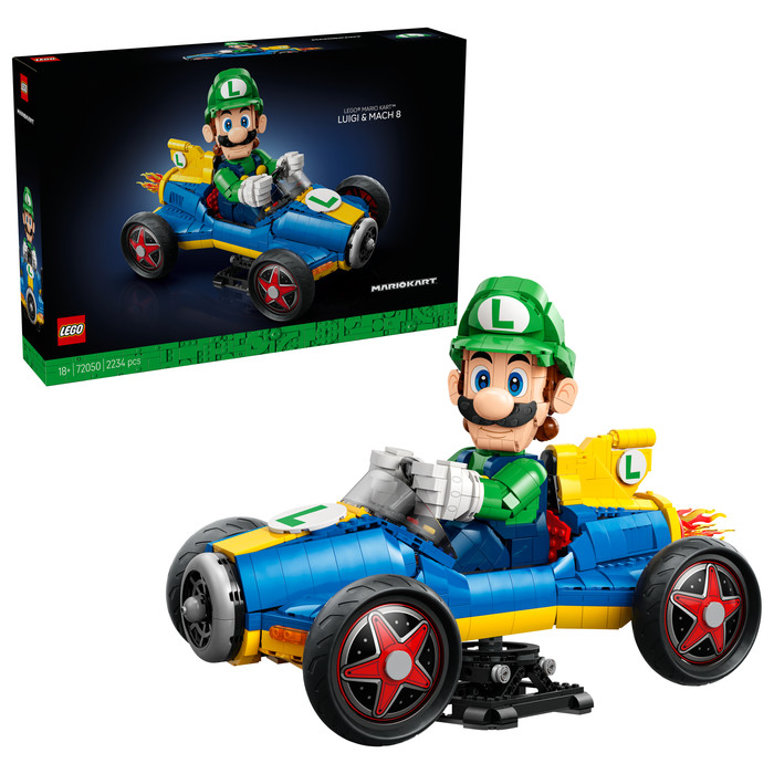 LEGO Super Mario Kart: Luigi & Turboflitzer 72050 vorne