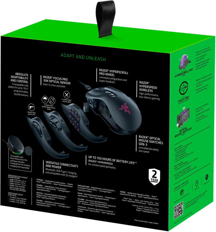 Razer Naga V3 Pro Kabellose Gaming-Maus verpackung