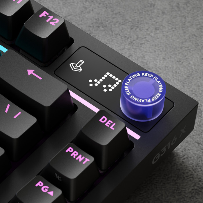 Logitech G316 X 75 Gaming-Tastatur Schwarz Qwertz detail