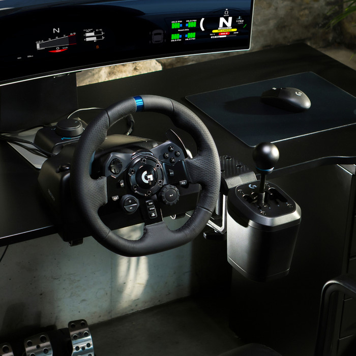 Logitech G RS H Shifter produkt in gebrauch