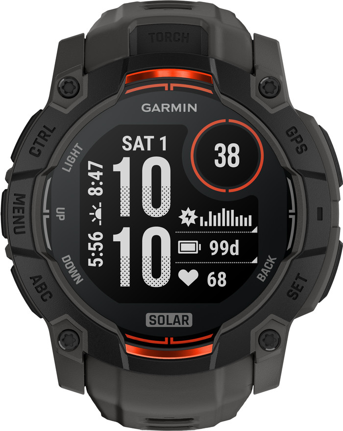 Garmin Instinct 3 Solar Black 50mm front