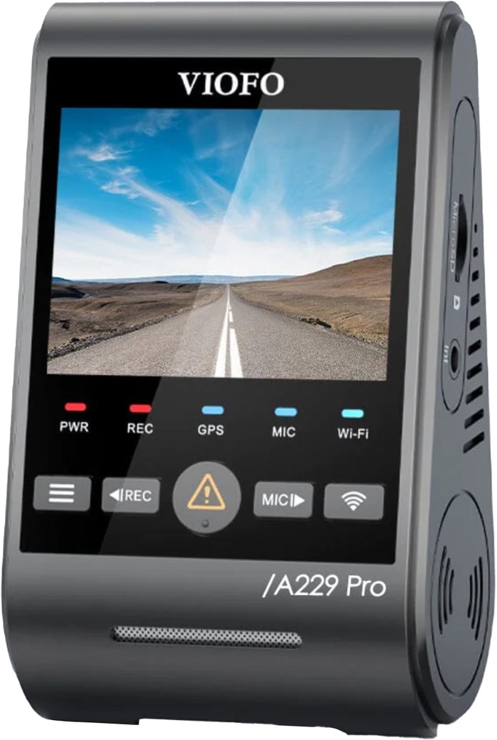 Viofo A229 Pro 3CH 4K WLAN GPS linke seite