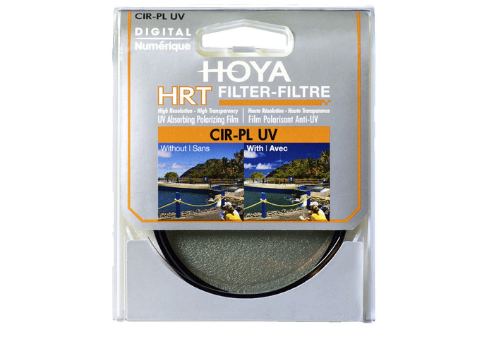 Hoya HRT polarizing filter and UV coating 55mm packaging