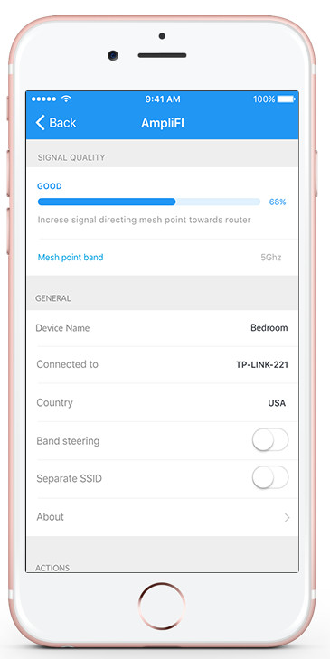 Ubiquiti AmpliFi AFi-P-HD Mesh WLAN-Erweiterung visueller lieferant