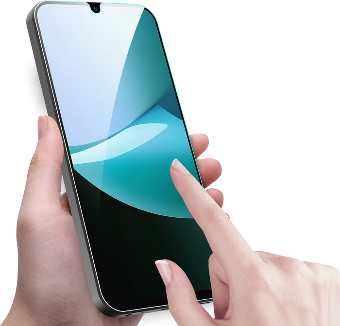 Just In Case Tempered Glass Xiaomi Redmi 15C Displayschutz produkt in gebrauch