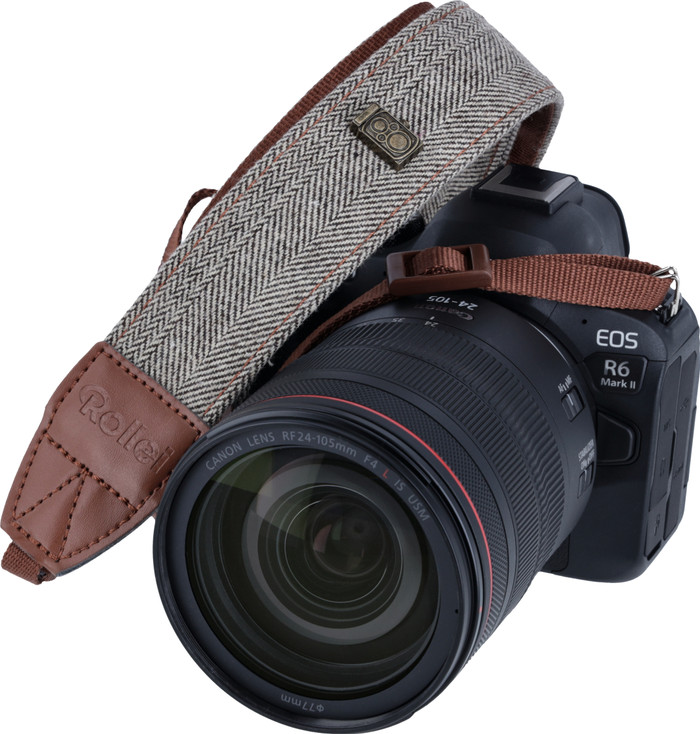 Rollei Camera Strap Brown product in use