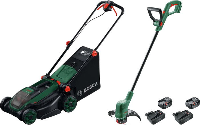 Bosch Rotak 18V2-38 + Bosch Easygrasscut 18 + Bosch Starterset 18V 4,0 Ah (2x) Main Image