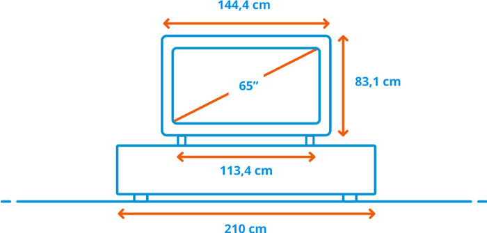 TCL QLED 65 Zoll P79L (2026) + TCL A65K visuelles Coolblue 1