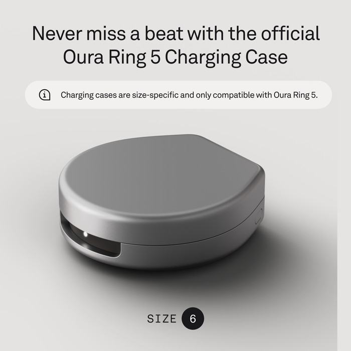 Oura Ring 5 Wireless Charging Case Size 7 visual supplier