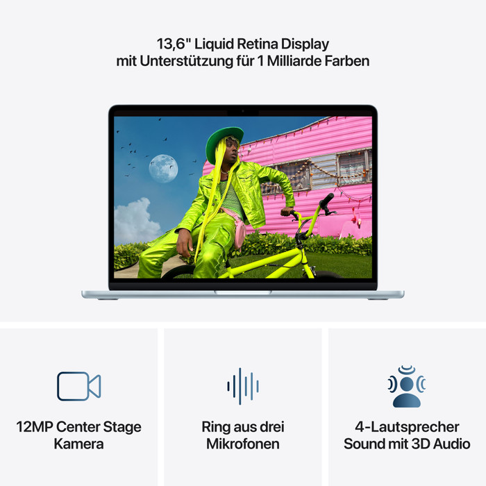 Apple MacBook Air 13 inches (2026) M5 (10 CPU/8 GPU) 16GB/512GB Blue QWERTZ visual supplier