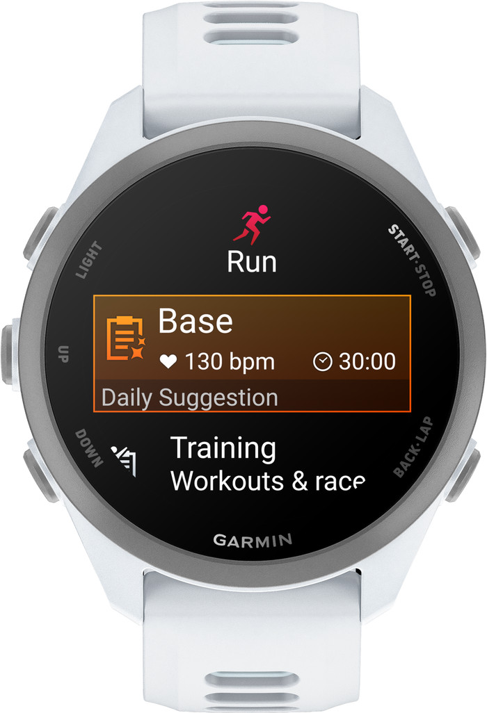 Garmin Forerunner 170 43mm White front
