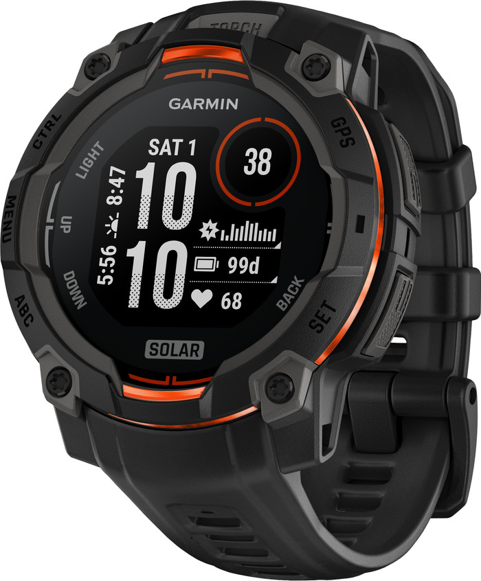 Garmin Instinct 3 Solar Black 45mm right side