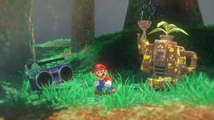 Super Mario Odyssey produkt in gebrauch