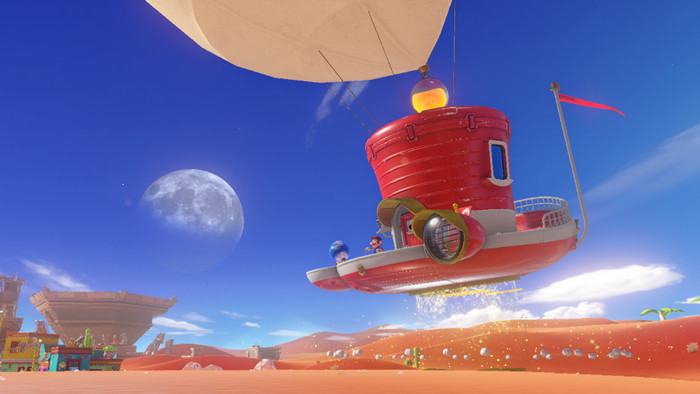 Super Mario Odyssey produkt in gebrauch