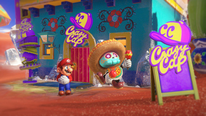 Super Mario Odyssey produkt in gebrauch