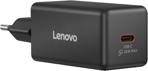 Lenovo 65 W Mini USB-C GaN Ladegerät linke seite