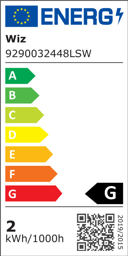 WiZ Light Strip - White and Colored Light - 4m energy label