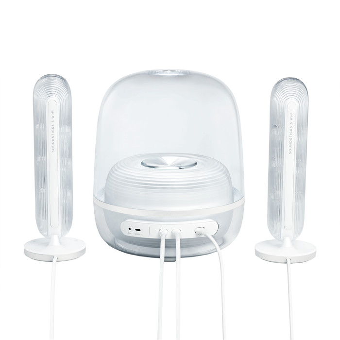 Harman Kardon SoundSticks 5 WLAN Weiß rückseite