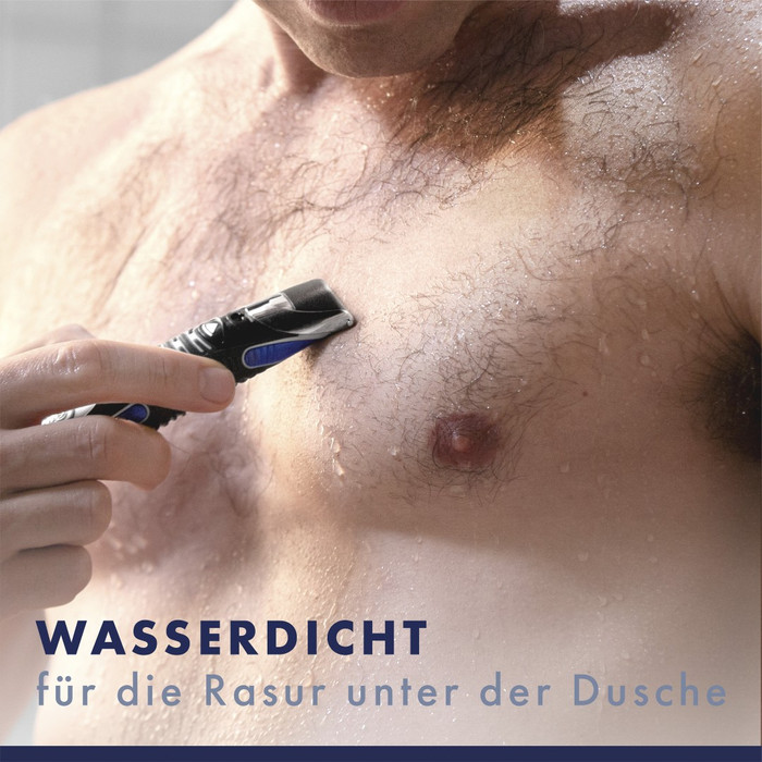 Gillette All In One produkt in gebrauch