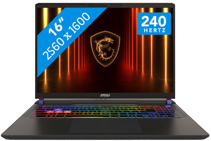 MSI Vector 16 HX AI A2XWHG-476 - 16" - Intel Core Ultra 9 - 16GB RAM/1TB SSD - RTX 5070 Ti Main Image