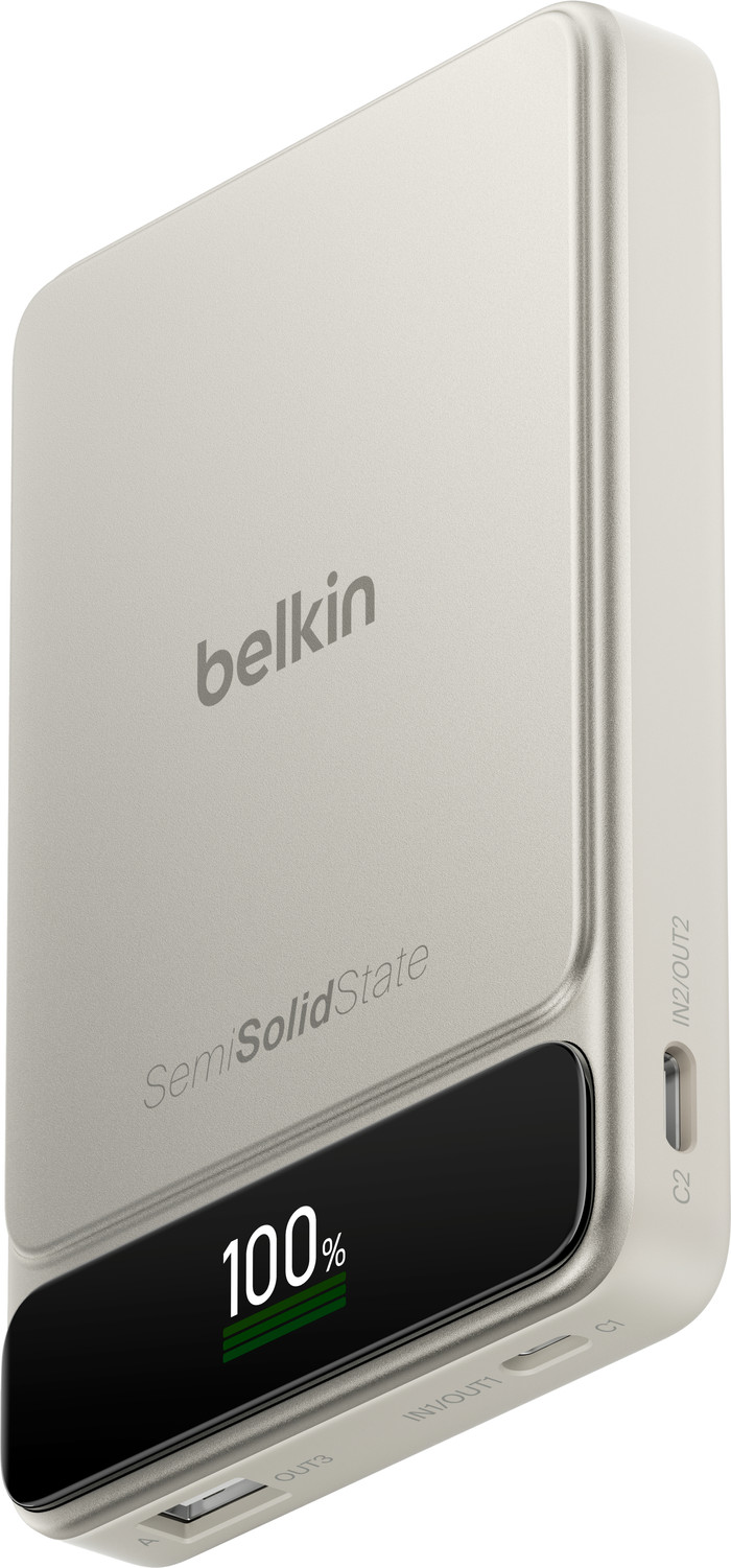Belkin Powerbank 10.000 mAh mit Schnellladefunktion 45 Watt Beige Main Image