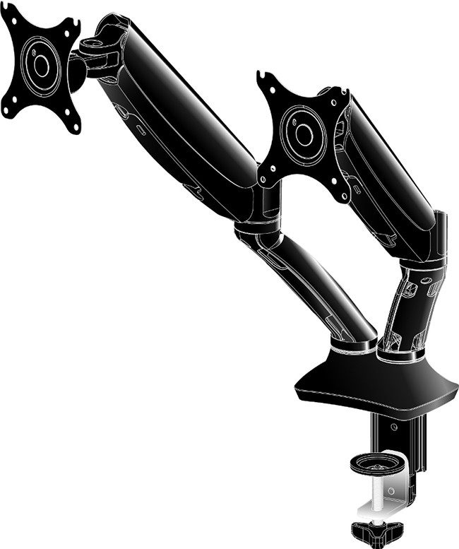 iiyama Monitor mount DS3002C-B1 front