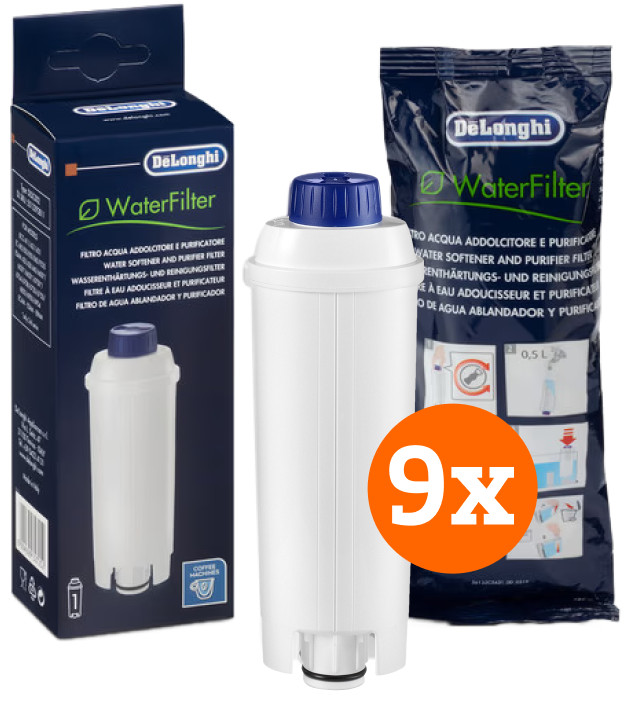 De'Longhi Water Filter 9 pieces Main Image